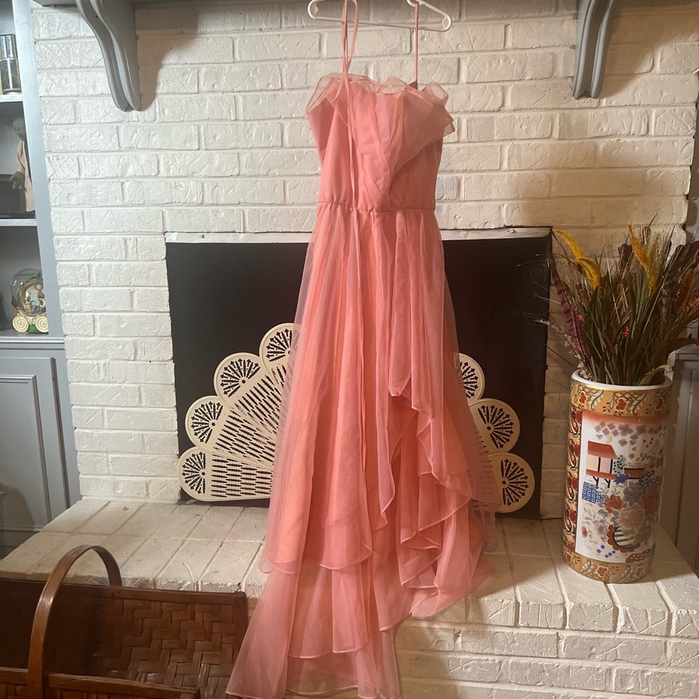 Vintage Superstition 80’s 90’s Pink Tulle Dress With Flower Belt X-Small